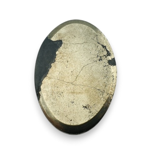 Pyrite faceted cabochon 31x21 mm no 26 Pyrite faceted cabochon 31x21 mm no 26