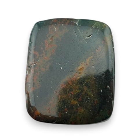 Bloodstone faceted cabochon 20x17 mm no 10
