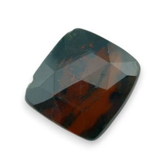 Bloodstone faceted cabochon 20x18 mm no 18