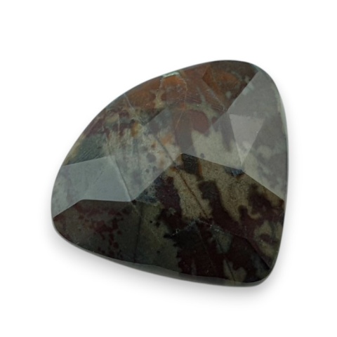 Bloodstone faceted cabochon 23x21 mm no 11