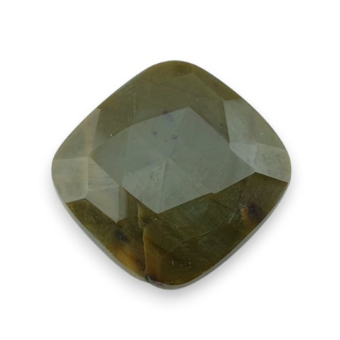 Bloodstone faceted cabochon 23x22 mm no 1 Bloodstone faceted cabochon 23x22 mm no 1