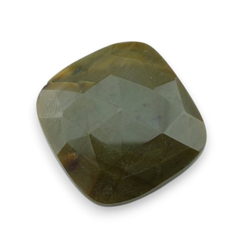 Bloodstone faceted cabochon 23x22 mm no 1 Bloodstone faceted cabochon 23x22 mm no 1