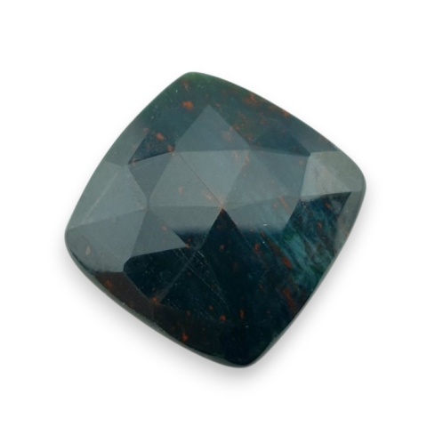 Bloodstone faceted cabochon 23x23 mm no 7 Bloodstone faceted cabochon 23x23 mm no 7