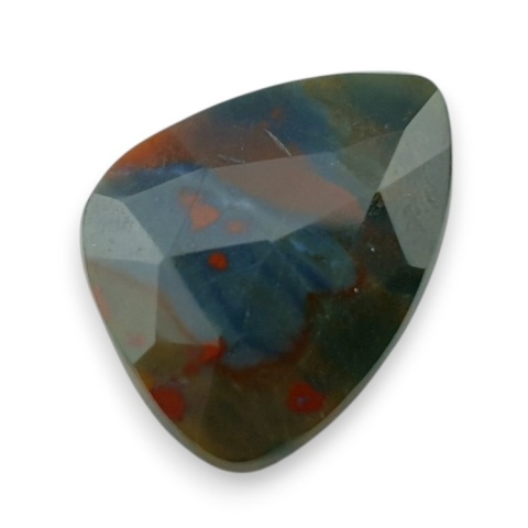 Bloodstone faceted cabochon 24x18 mm no 35 Bloodstone faceted cabochon 24x18 mm no 35