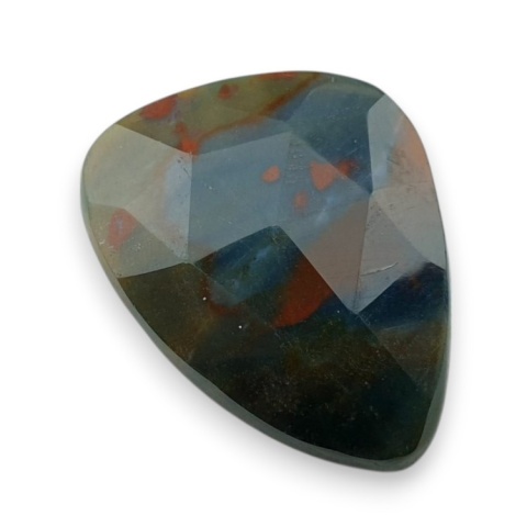 Bloodstone faceted cabochon 24x18 mm no 35 Bloodstone faceted cabochon 24x18 mm no 35