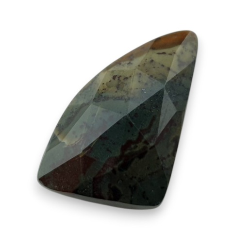 Bloodstone faceted cabochon 26x15 mm no 38