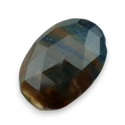 Bloodstone faceted cabochon 26x18 mm no 33