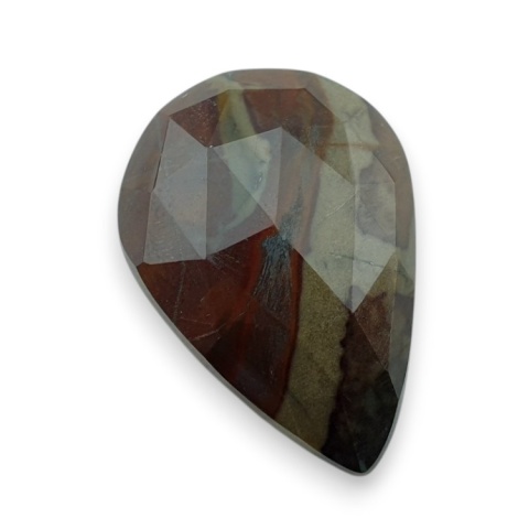 Bloodstone faceted cabochon 26x19 mm no 34 Bloodstone faceted cabochon 26x19 mm no 34