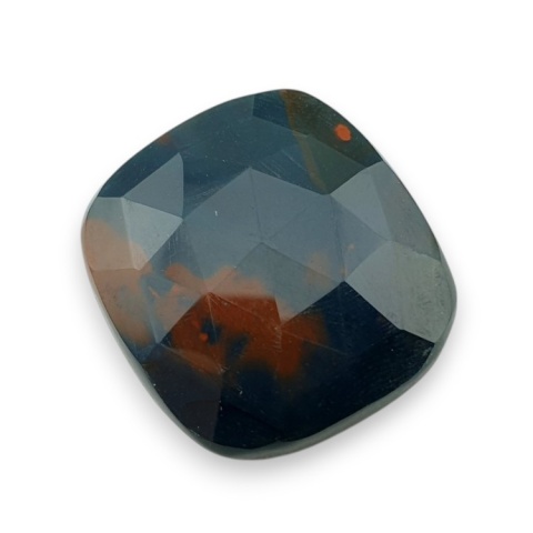 Bloodstone faceted cabochon 27x26 mm no 16 Bloodstone faceted cabochon 27x26 mm no 16