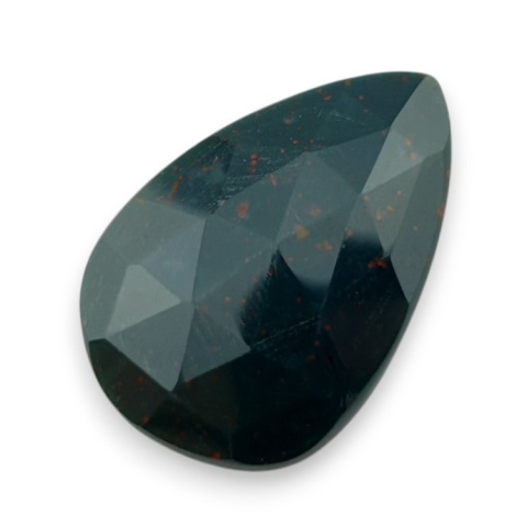 Bloodstone faceted cabochon 28x19 mm no 37