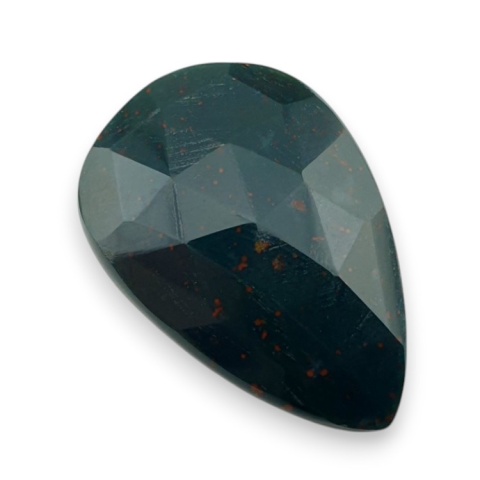 Bloodstone faceted cabochon 28x19 mm no 37