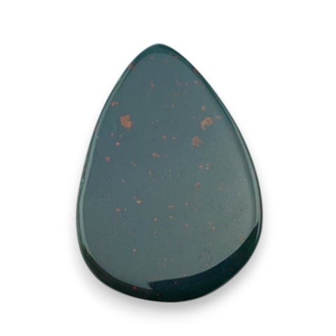 Bloodstone faceted cabochon 28x19 mm no 37