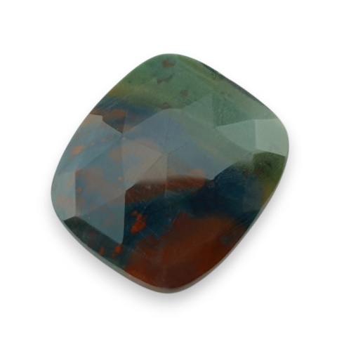 Bloodstone faceted cabochon 28x24 mm no 24 Bloodstone faceted cabochon 28x24 mm no 24