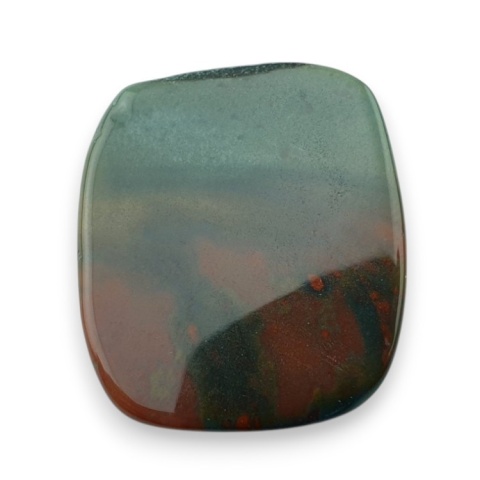 Bloodstone faceted cabochon 28x24 mm no 24 Bloodstone faceted cabochon 28x24 mm no 24