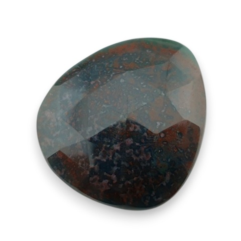 Bloodstone faceted cabochon 28x24 mm no 27 Bloodstone faceted cabochon 28x24 mm no 27