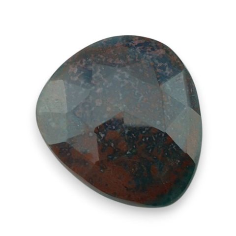 Bloodstone faceted cabochon 28x24 mm no 27 Bloodstone faceted cabochon 28x24 mm no 27