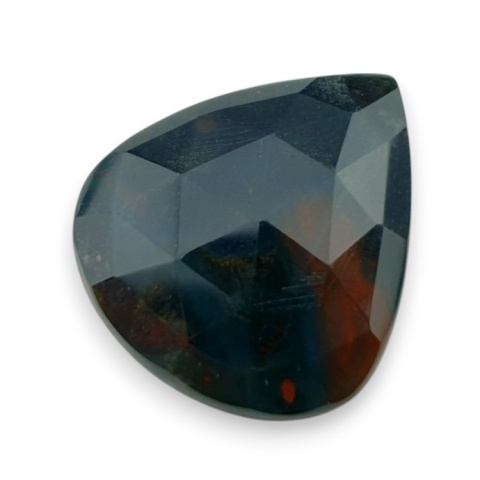 Bloodstone faceted cabochon 28x25 mm no 22 Bloodstone faceted cabochon 28x25 mm no 22