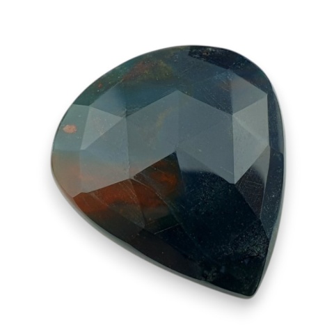 Bloodstone faceted cabochon 28x25 mm no 22 Bloodstone faceted cabochon 28x25 mm no 22
