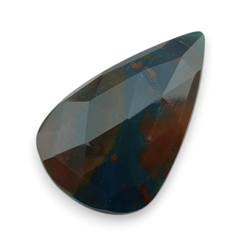 Bloodstone faceted cabochon 29x18 mm no 36 Bloodstone faceted cabochon 29x18 mm no 36