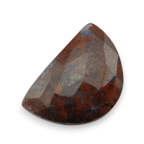 Bloodstone faceted cabochon 29x20 mm no 31 Bloodstone faceted cabochon 29x20 mm no 31