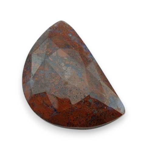 Bloodstone faceted cabochon 29x20 mm no 31 Bloodstone faceted cabochon 29x20 mm no 31
