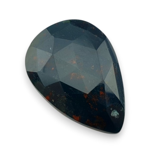 Bloodstone faceted cabochon 30x21 mm no 30 Bloodstone faceted cabochon 30x21 mm no 30