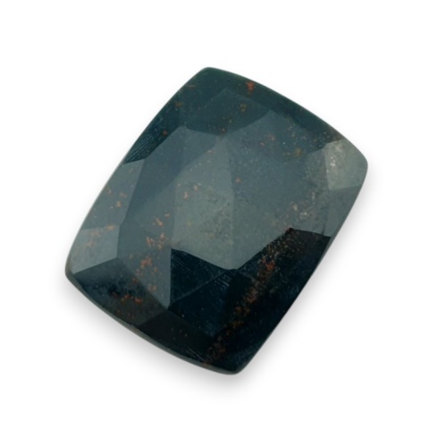 Bloodstone faceted cabochon 30x23 mm no 23