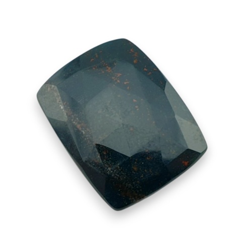 Bloodstone faceted cabochon 30x23 mm no 23