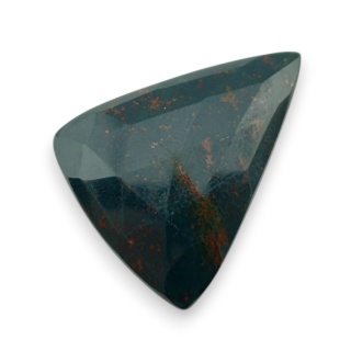 Bloodstone faceted cabochon 31x22 mm no 12
