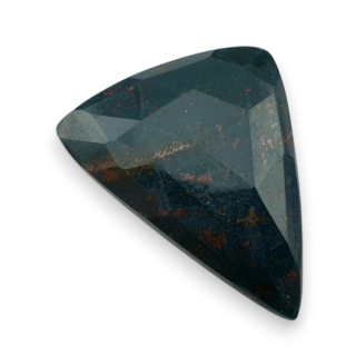 Bloodstone faceted cabochon 31x22 mm no 12