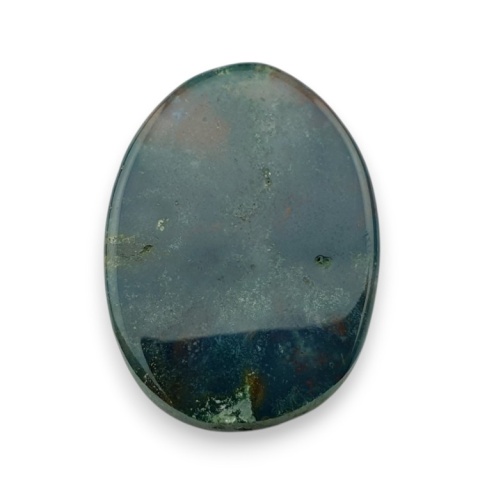 Bloodstone faceted cabochon 31x23 mm no 8