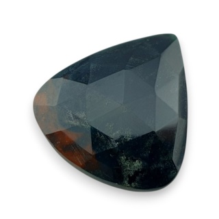 Bloodstone faceted cabochon 31x29 mm no 25
