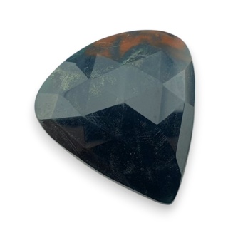 Bloodstone faceted cabochon 31x29 mm no 25