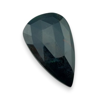 Bloodstone faceted cabochon 32x19 mm no 19