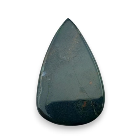 Bloodstone faceted cabochon 32x19 mm no 19