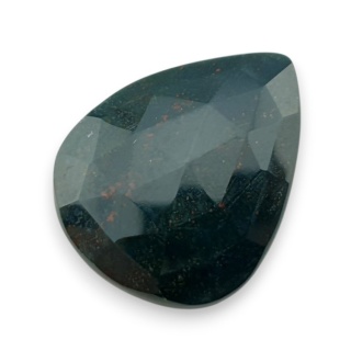 Bloodstone faceted cabochon 32x25 mm no 9