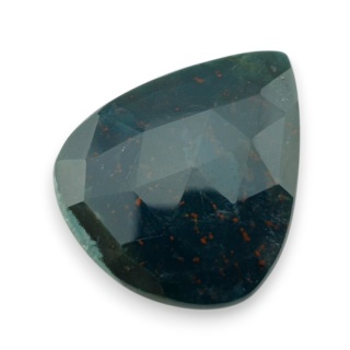 Bloodstone faceted cabochon 32x27 mm no 28