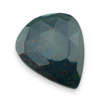 Bloodstone faceted cabochon 32x27 mm no 28