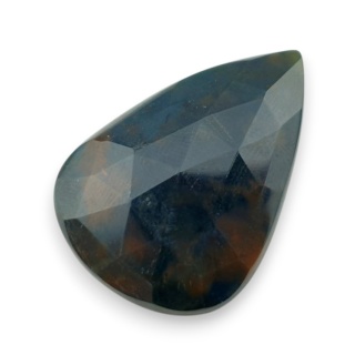 Bloodstone faceted cabochon 33x24 mm no 13