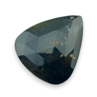 Bloodstone faceted cabochon 33x28 mm no 2