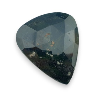 Bloodstone faceted cabochon 33x28 mm no 2
