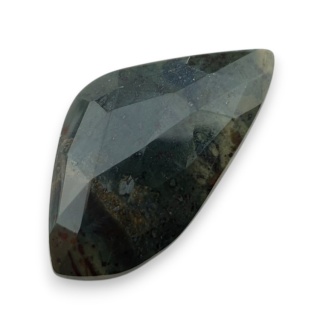 Bloodstone faceted cabochon 34x19 mm no 6
