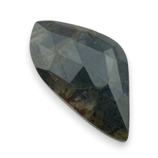 Bloodstone faceted cabochon 34x19 mm no 6