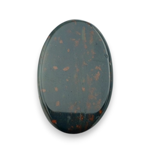 Bloodstone faceted cabochon 36x23 mm no 21