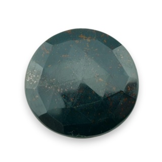 Bloodstone faceted cabochon fi 28 mm no 14