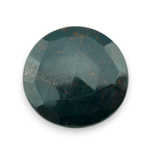Bloodstone faceted cabochon fi 28 mm no 14 Bloodstone faceted cabochon fi 28 mm no 14