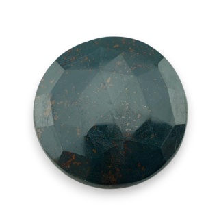Bloodstone faceted cabochon fi 28 mm no 14