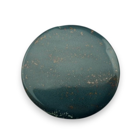 Bloodstone faceted cabochon fi 28 mm no 14 Bloodstone faceted cabochon fi 28 mm no 14