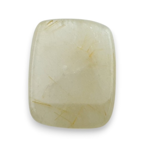 Quartz with rutile faceted cabochon 23x18 mm no 1 Quartz with rutile faceted cabochon 23x18 mm no 1