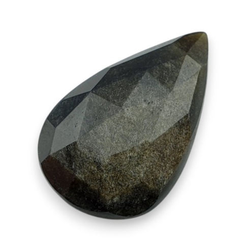Gold obsidian faceted cabochon 27x17 mm no 46 Gold obsidian faceted cabochon 27x17 mm no 46